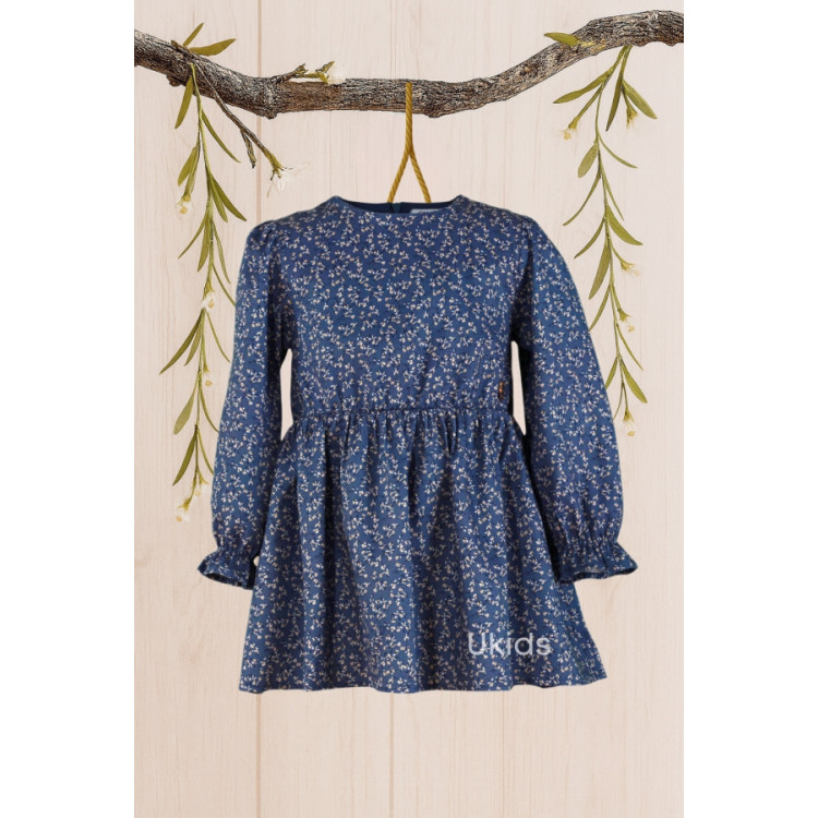 Vestido Infantil Azul Indigo N