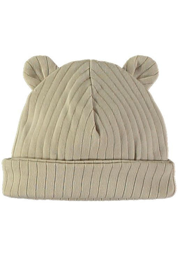Gorro orejitas maxi rib sand