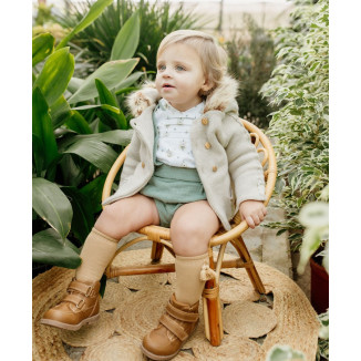 Conjunto Peto Niño Colección Teddy Fest Verde Hoja