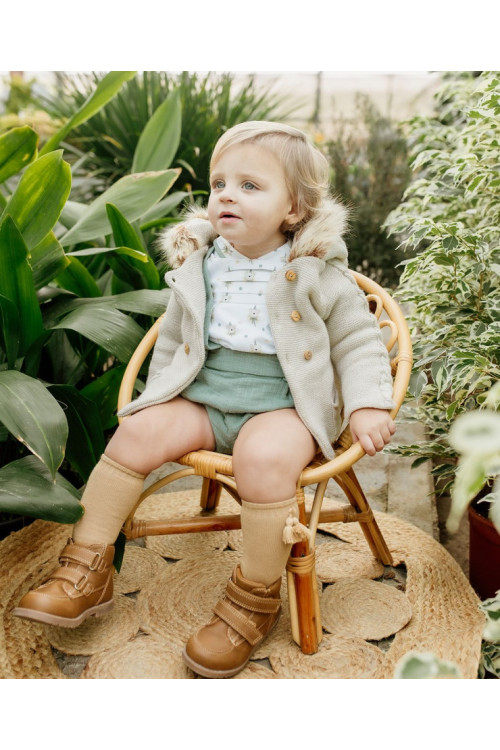 Conjunto Peto Niño Colección Teddy Fest Verde Hoja