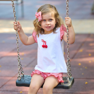 CONJUNTO NIÑA rojo