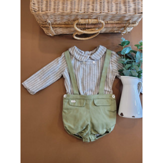 CONJUNTO BEBE NIÑO VERDE CUA CUAK verde