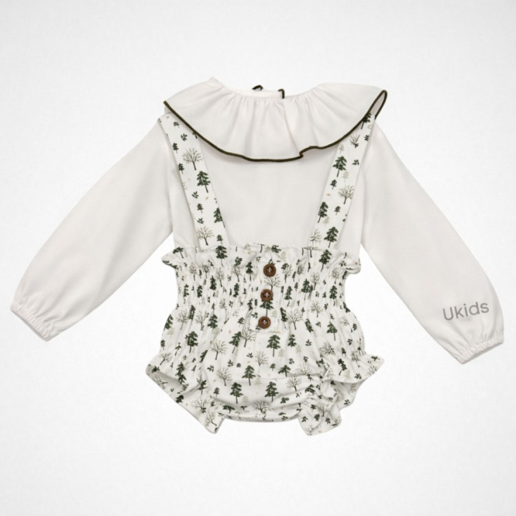 Conjunto Ranita Colección Abetos. Blanco