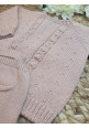 CONJUNTO BEBE TRICOT JERSEY/REBECA WENDY CON CULETIN BOLSILLO PALE ROSE rosa