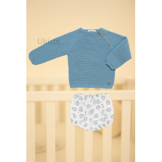 Conjunto Pantalon Ovejitas Azul Nube