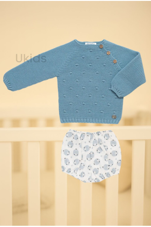 Conjunto Pantalon Ovejitas Azul Nube