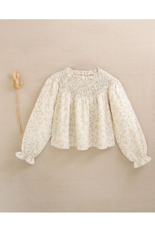 Conjunto Blusa Niña Estampado Florar Y Pantalón  Verde