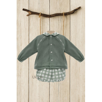 Conjunto Baby Art.1011 'Familia Lana' Verde Empolvado