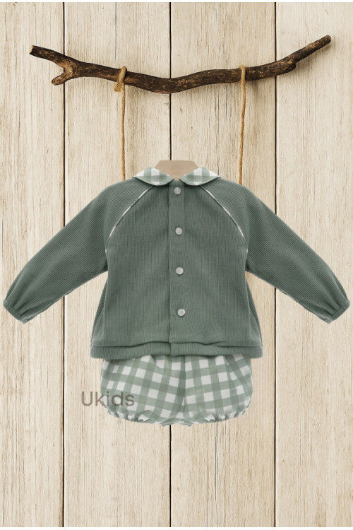 Conjunto Baby Art.1011 'Familia Lana' Verde Empolvado