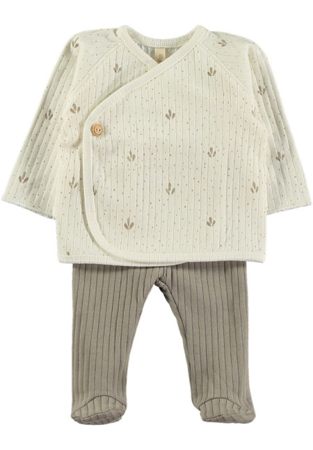 Conjunto primera puesta maxi rib provence nougat