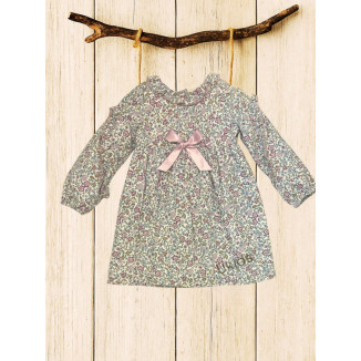 Vestido Flores Grape Malva