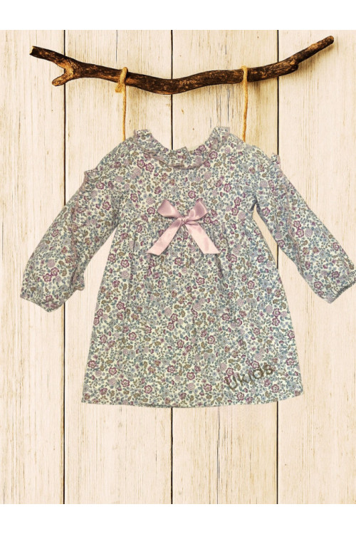 Vestido Flores Grape Malva