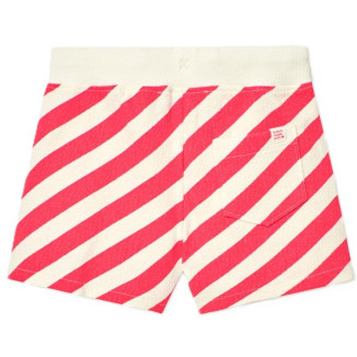 Short punto relieve listado de niña listado diagonal