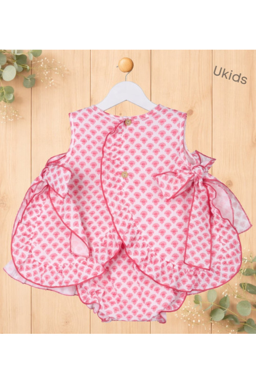 Conjunto Braga Bebé Niña Color  Color Fresa