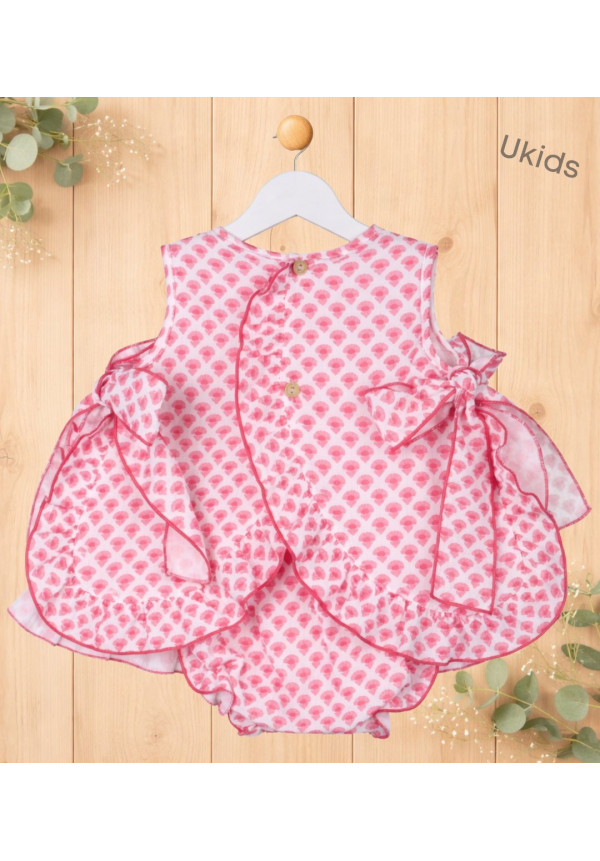 Conjunto Braga Bebé Niña Color  Color Fresa