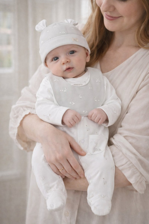 Set Regalo Pijama Largo Blanco