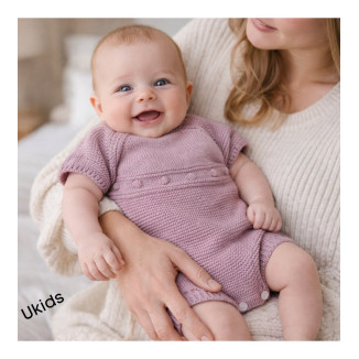 Body Bebe Art.8406 'Garbanzos' Rosa Empolvado