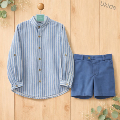 Traje Niño Pantalon Bermuda (2 Piezas) Art.1205 'Familia Nagare' Nautico