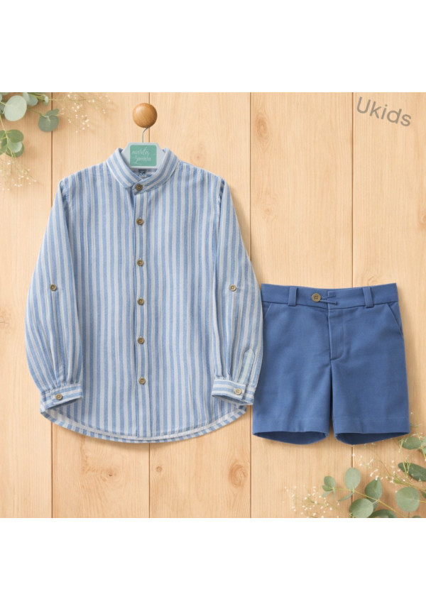 Traje Niño Pantalon Bermuda (2 Piezas) Art.1205 'Familia Nagare' Nautico