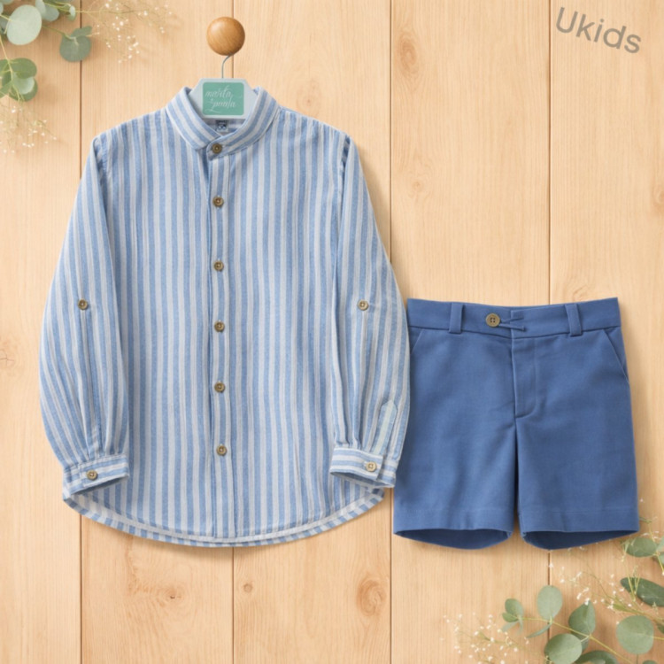 Traje Niño Pantalon Bermuda (2 Piezas) Art.1205 'Familia Nagare' Nautico