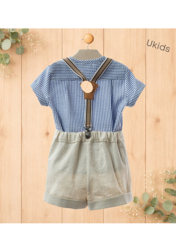 Conjunto Bebe Con Tirantes Art.0254 'Familia Marmolina' Nautico