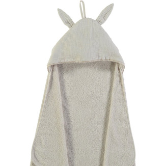 Capa Baño Rizo Orejitas Xl Towel Textures  Color Cream