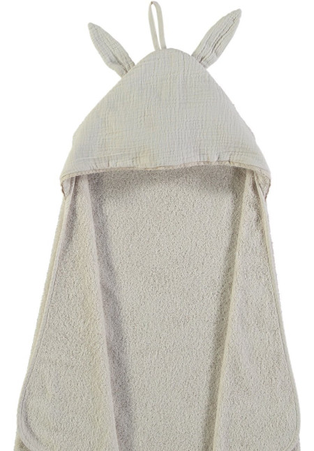 Capa Baño Rizo Orejitas Xl Towel Textures  Color Cream