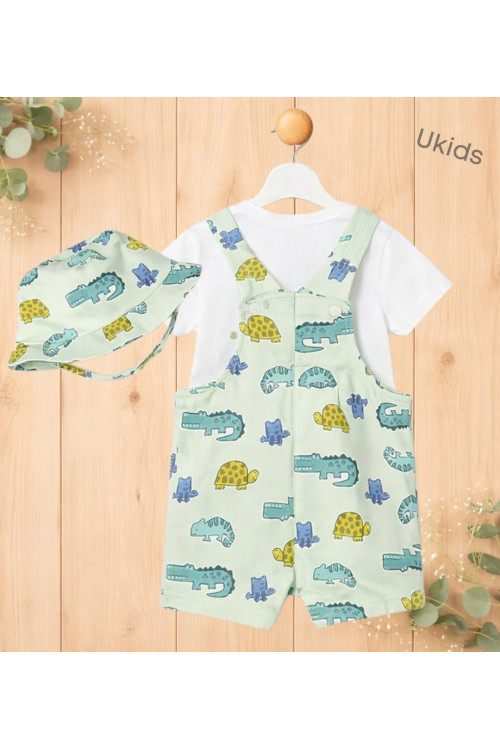 Conj. Peto Y Gorro Punto Manzana