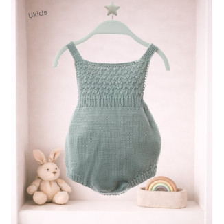 Ranita Punto Bebe Art.8402 'Rombos' Verde Agua