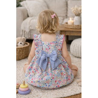 Vestido Bebe Con Braguita Art.0329 'Familia Marmolina' Fresa