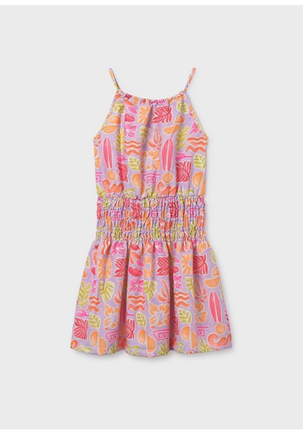 Vestido Estampado Tirantes Lilac