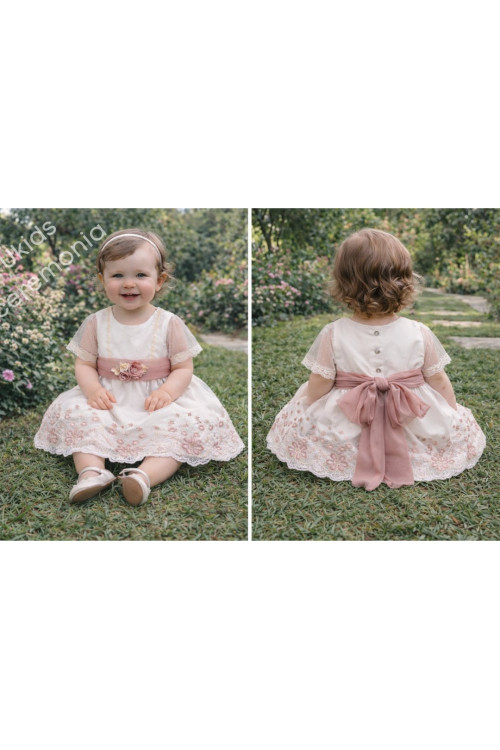 Conjunto Bordado Andromeda Color Rosa Empolvado