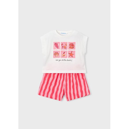 Conj. Short Felpa Flame Amapola