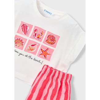 Conj. Short Felpa Flame Amapola