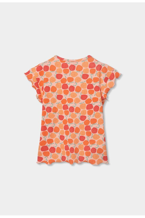 Pijama Canalé Estampado Niña Naranja