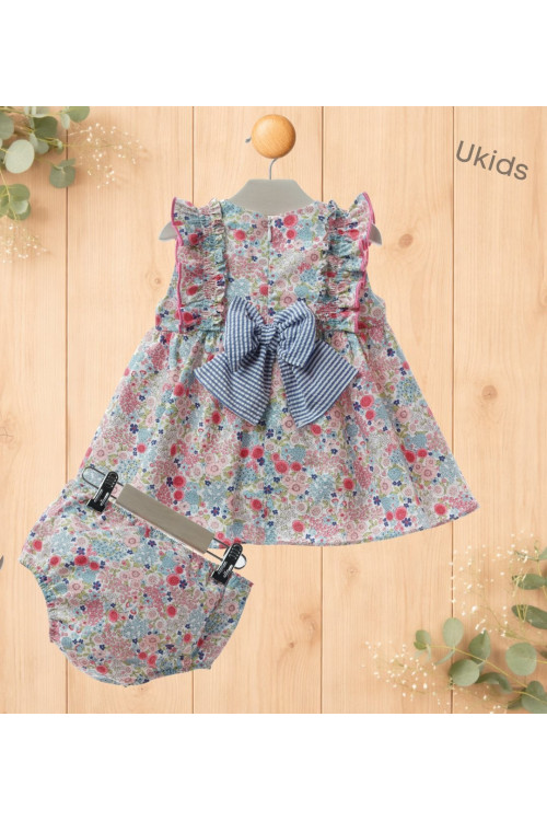 Vestido Bebe Con Braguita Art.0329 'Familia Marmolina' Fresa