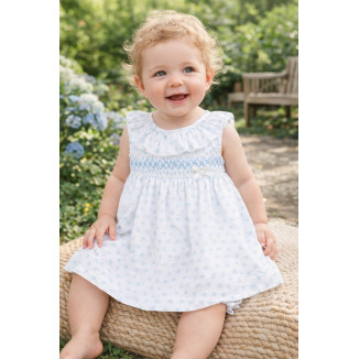 Conjunto Vestido + Braga 'Eden V26' Azul Brisa