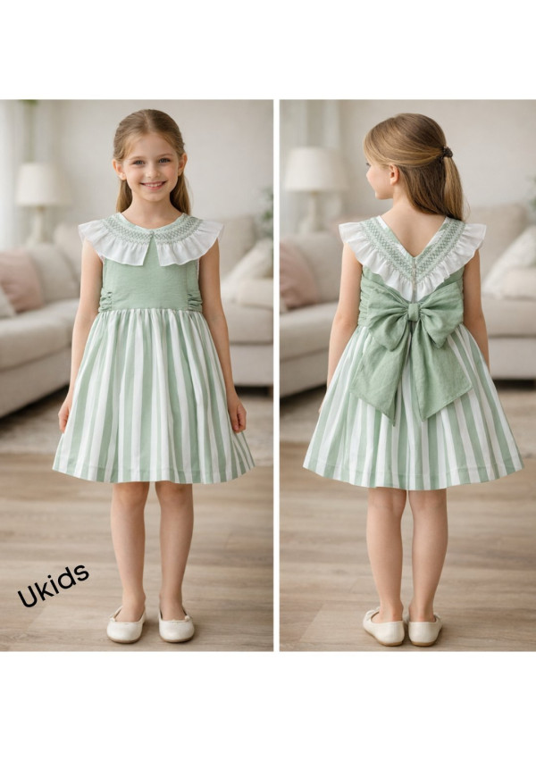 Vestido Infantil Art.0501 \'Familia Minarai\' Musgo