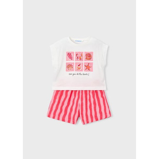 Conj. Short Felpa Flame Amapola