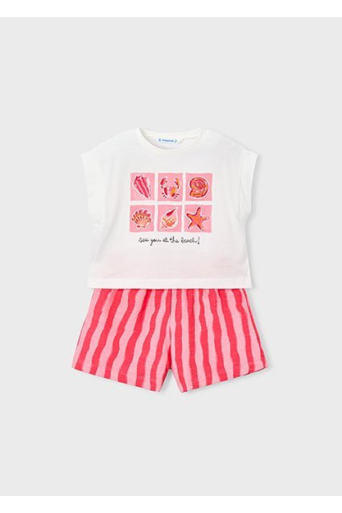 Conj. Short Felpa Flame Amapola