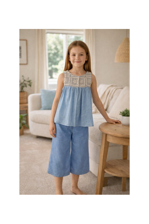 Conjunto Infantil Niña Art.1253 'Familia Nagare' Nautico