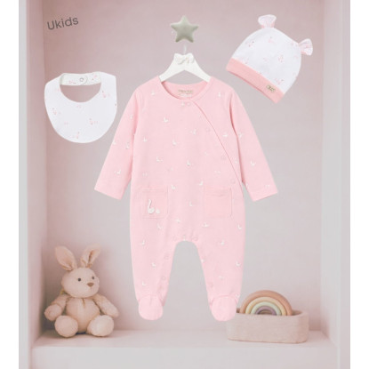 Set Regalo Pijama Largo Rosa Baby