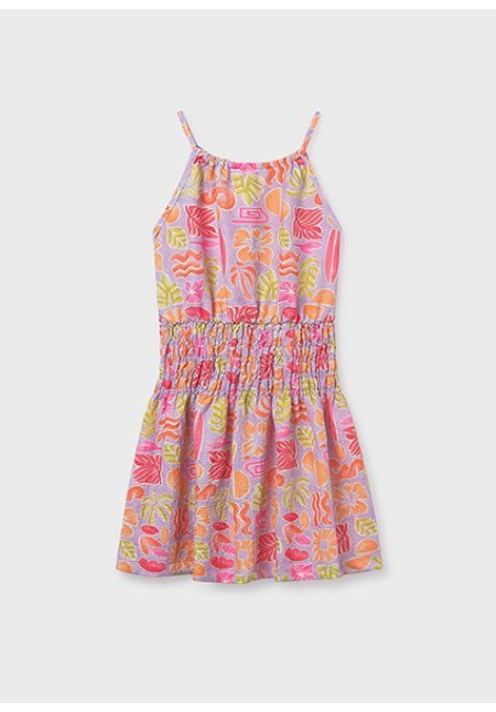Vestido Estampado Tirantes Lilac
