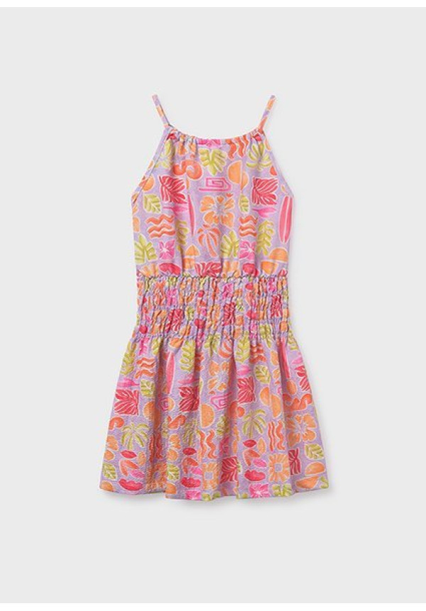 Vestido Estampado Tirantes Lilac