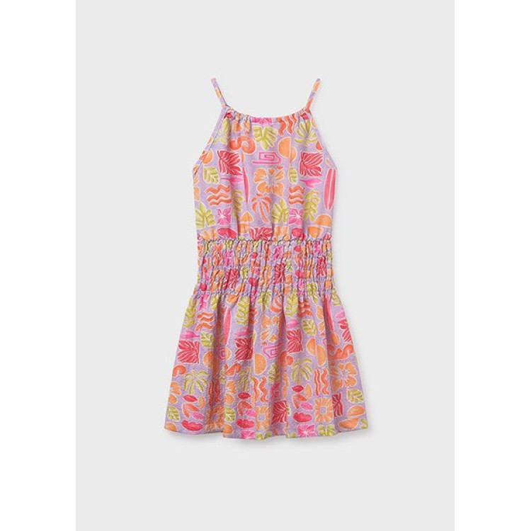 Vestido Estampado Tirantes Lilac