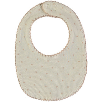 Babero Topos Baby Venice  Color Nude