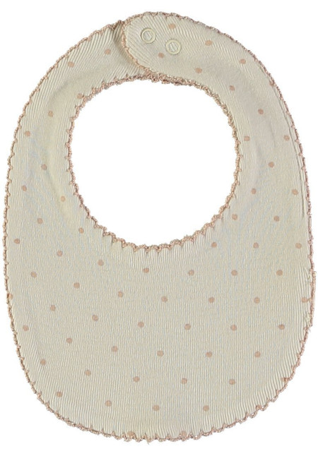 Babero Topos Baby Venice  Color Nude