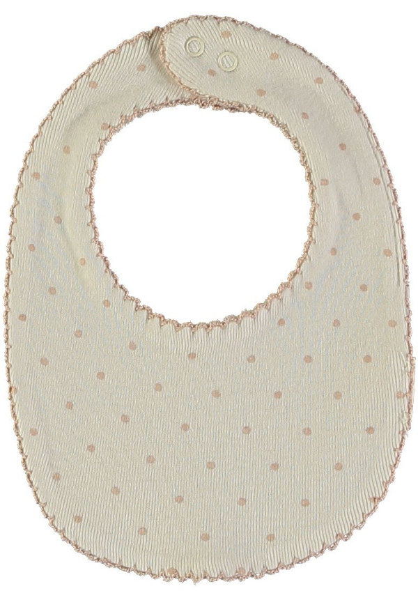 Babero Topos Baby Venice  Color Nude