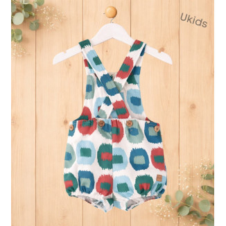 Peto Rana Manchas Bebé Niño Color Rosa Y Verde