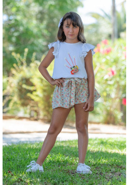 Conjunto Camiseta Y Falda